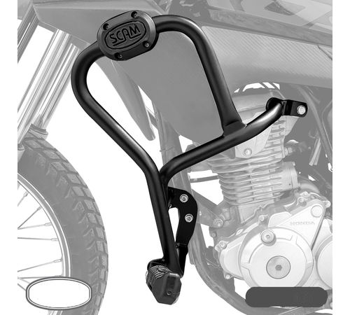 Protetor Motor Carenagem NXR 160 2015+ Com Pedaleira - Scam
