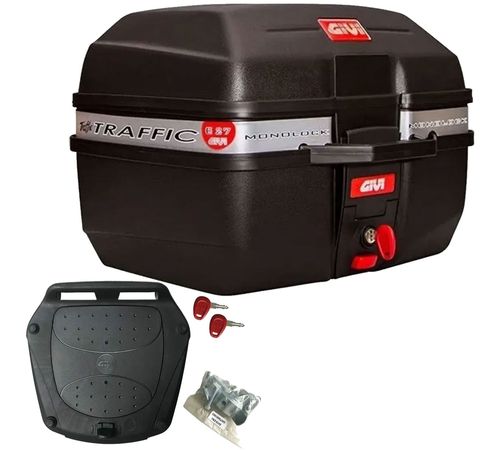 Baú Bauleto Moto Traffic 27 Litros Monolock Universal - Givi