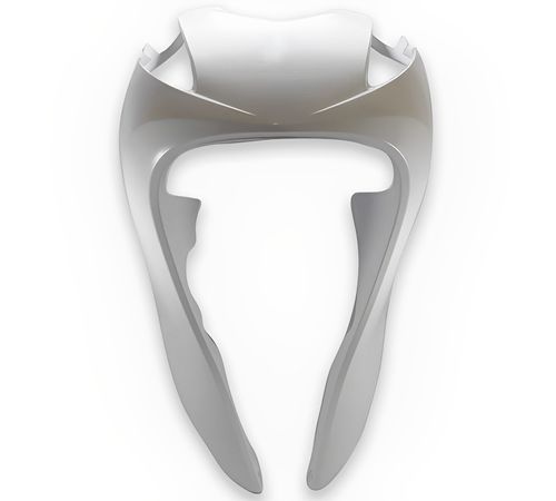 Bico Frontal Biz 125 2015 Branco Salt Fosco - Pro Tork