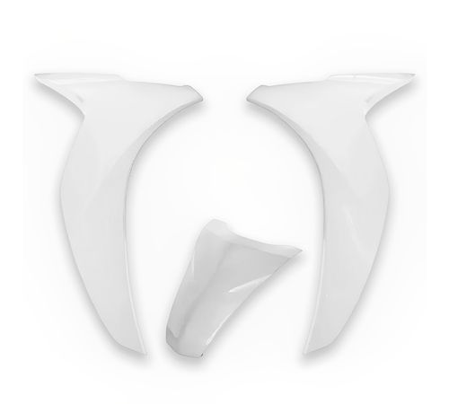 Bico Frontal Completo Biz 110I 2018 A 2022 Branco 3 Peças