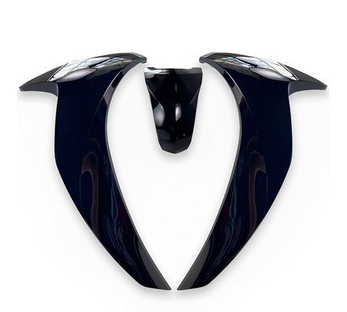 Bico Frontal Completo Biz 125 2018 Até 2022 Preto 3 Peças