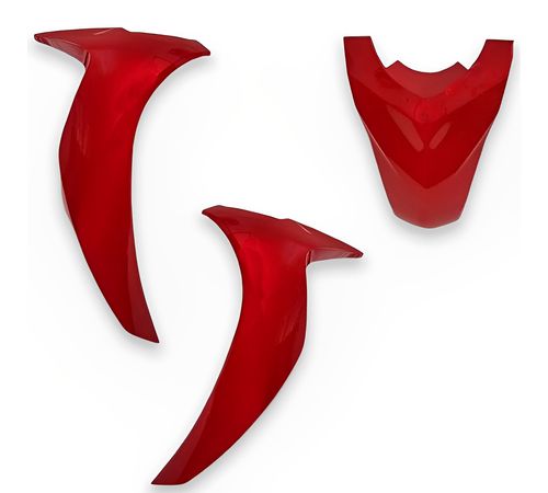 Bico Frontal Completo Biz 125 2019 A 2021 Vermelho Pérola