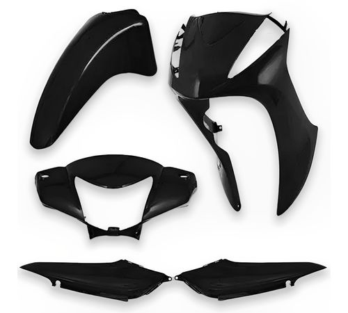 Kit Carenagem Completo Biz 125 2011 Até 2013 Preto