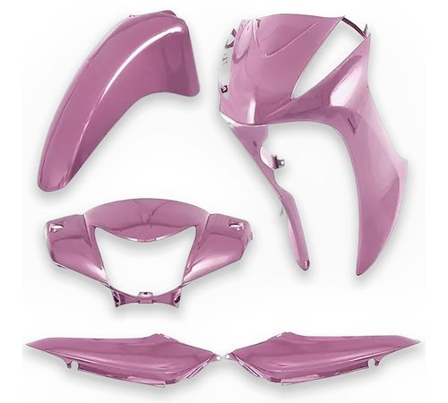 Kit Carenagem Completo Biz 125 2011 Rosa Ágata Metálico