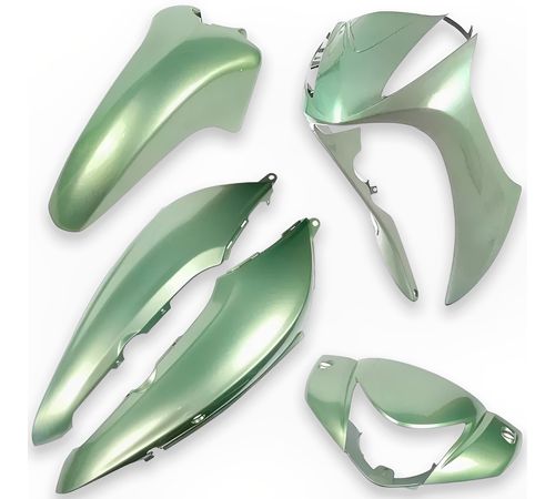 Kit Carenagem Completo Biz 125 2011 Verde Metálico