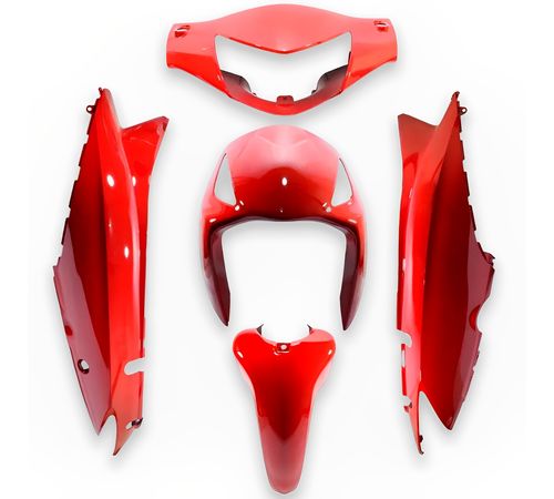 Kit Carenagem Completo Biz 125 2006 Vermelho Caruaru