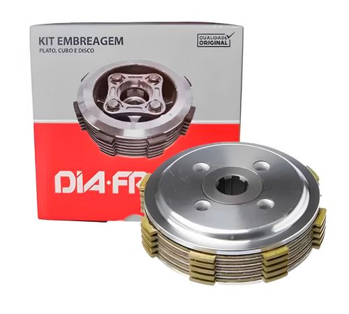 Embreagem Completa Titan 125 Fan 125 2000 Até 2008 Diafrag
