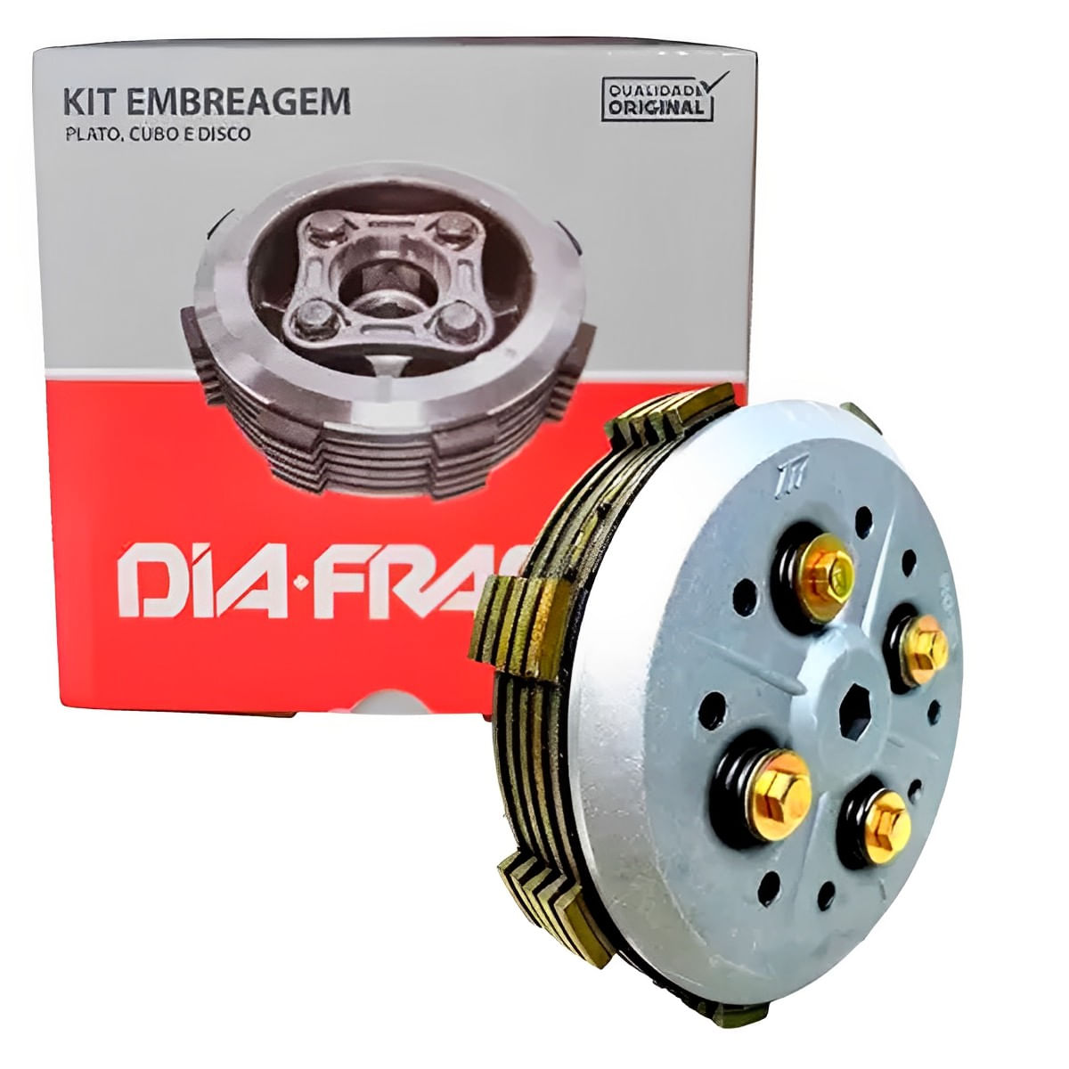 Embreagem Completa YBR 125 Factor 125 XTZ 125 - Diafrag