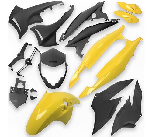Kit Carenagem Completo CB 300 2012 Amarelo Topázio