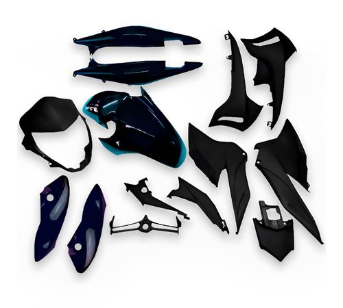 Kit Carenagem Completo CB 300 2012 Azul Metálico