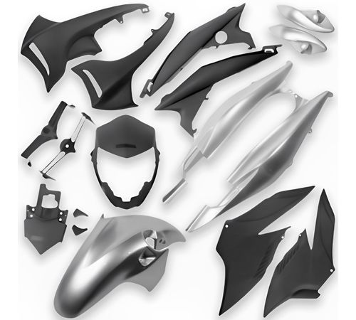 Kit Carenagem Completo CB 300 2010 Prata Force Metálico