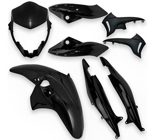 Kit Carenagem Completo CB 300 2009 Até 2011 Preto