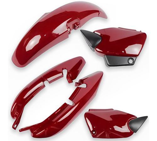 Kit Carenagem Titan 125 2000 A 2004 Fan 125 2006 Vermelho