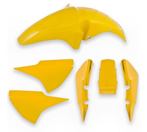 Kit Carenagem Completo Titan 150 2004 Até 2008 Amarelo