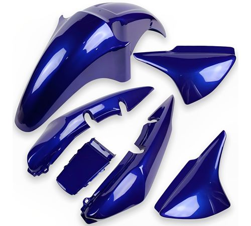 Kit Carenagem Completo Titan 150 2008 Azul Caraiva Pérola