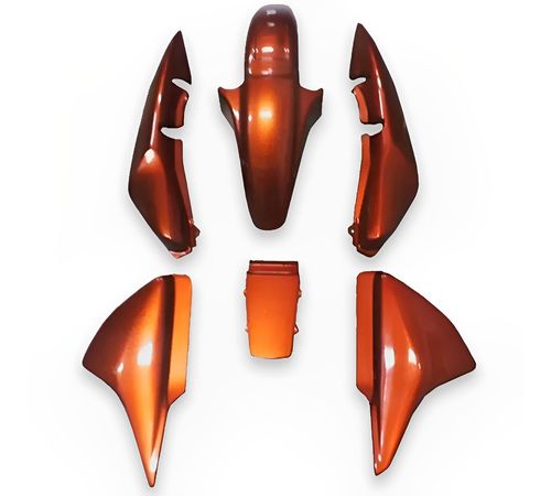Kit Carenagem Completo Titan 150 Sport 2008 Laranja Canela