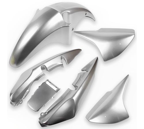 Kit Carenagem Titan 150 2006 Até 2007 Prata Force Metálico
