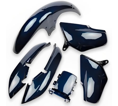 Kit Carenagem Completo Titan 125 1998 A 1999 Azul Metálico