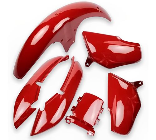 Kit Carenagem Completo CG Titan 125 1998 Até 1999 Vermelho
