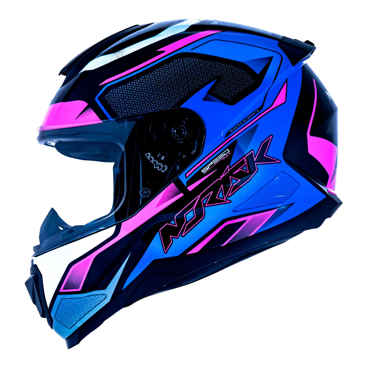 Capacete Norisk Razor Speedmax Preto Roxo - MOTO BR