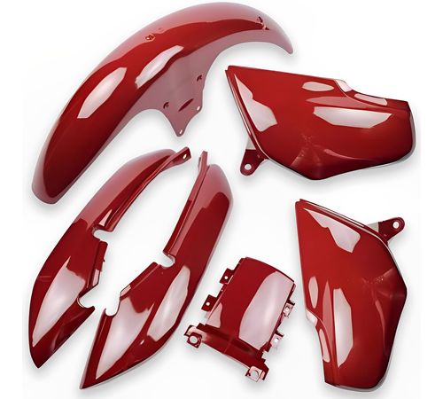 Kit Carenagem Titan 125 1999 Modelo 2000 Vermelho Ipiranga