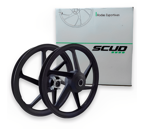 Roda Liga Leve Titan 150 ESD 2004 Até 2013 6P Preto - Scud