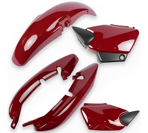 Kit Carenagem Completo Fan 125 2007 Vermelho Guaraú