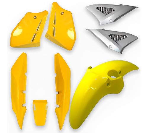 Kit Carenagem Completo CBX 250 Twister 2007 A 2008 Amarelo