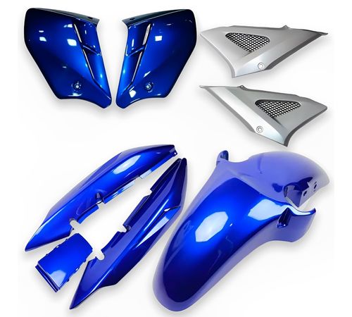Kit Carenagem CBX 250 Twister 2001 Até 2002 Azul Perolizado