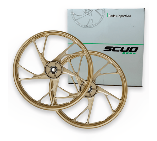 Roda Liga Titan 150 Titan 160 Tambor Pé de Galinha Dourada
