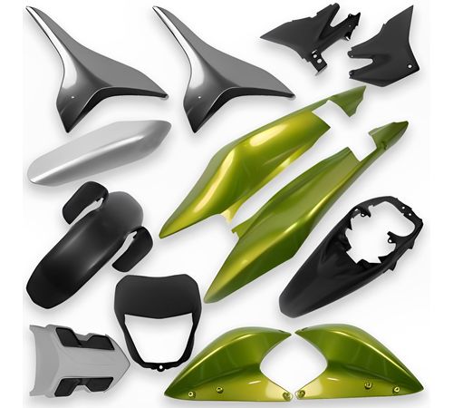 Kit Carenagem Completo XRE 300 2012 Verde Outono Metálico