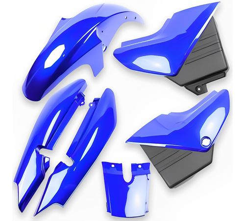 Kit Carenagem Completo YBR 125 2000 Até 2001 Azul