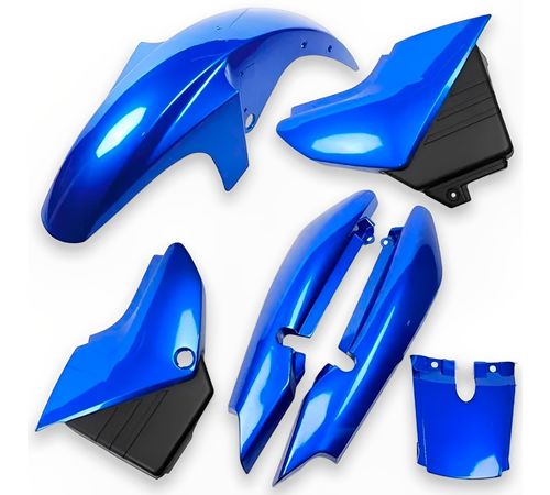 Kit Carenagem Completo YBR 125 2004 Até 2005 Azul