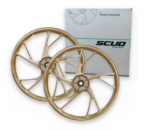 Roda Liga Titan 150 ESD 2004 Até 2013 Pé de Galinha Dourada
