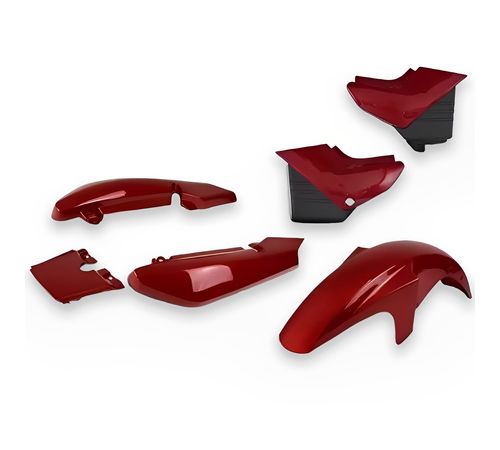 Kit Carenagem Completo YBR 125 2002 Vermelho - Pro Tork