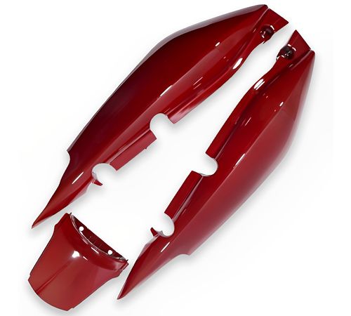 Rabeta Completa Fan 125 2009 Até 2010 Vermelho Guarau