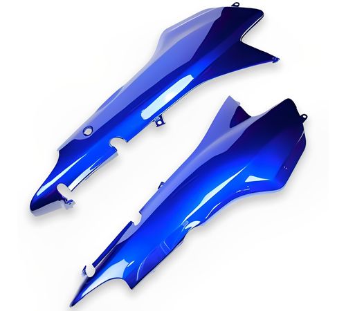 Tampa Lateral Biz 100 2002 Até 2003 Azul Twister Perolizado