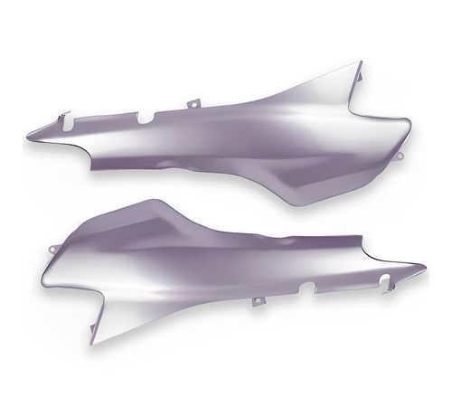 Tampa Lateral Biz 100 2005 Prata Force Metálico - Pro Tork