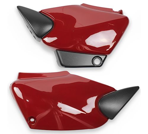 Tampa Lateral Titan 125 2002 Até 2003 Vermelho - Sportive