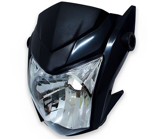Frente Farol Completo Titan Fan 125 150 160 Preto Injetado