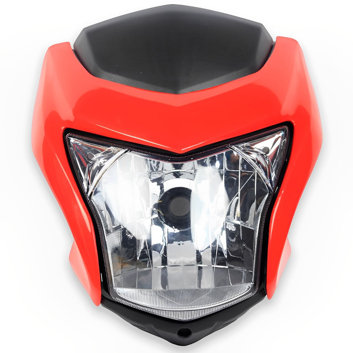 Frente Farol Completo NXR 160 Bros 2015 Até 2019 Vermelho