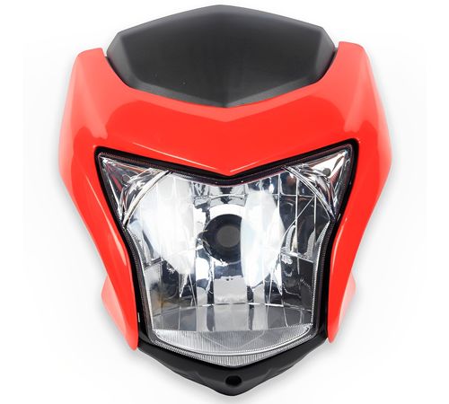 Frente Farol Completo NXR 160 Bros 2015 Até 2019 Vermelho