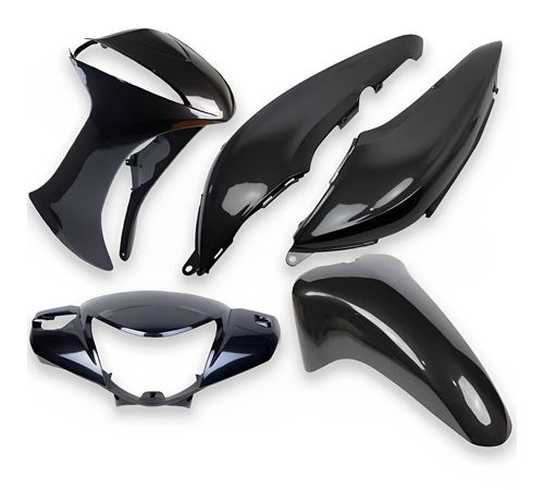 Kit Carenagem Completo Biz 125 Ex 2012 Cinza Sombril