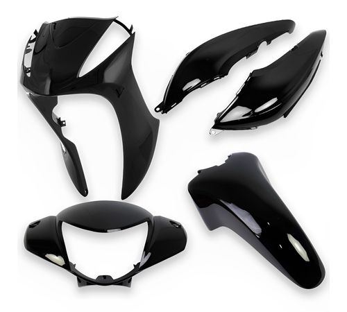 Kit Carenagem Completo Biz 125 EX 2016 Preto - Sportive