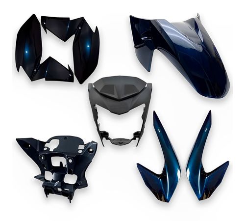 Kit Carenagem Completo CB 250 Twister 2018 Azul Perolizado