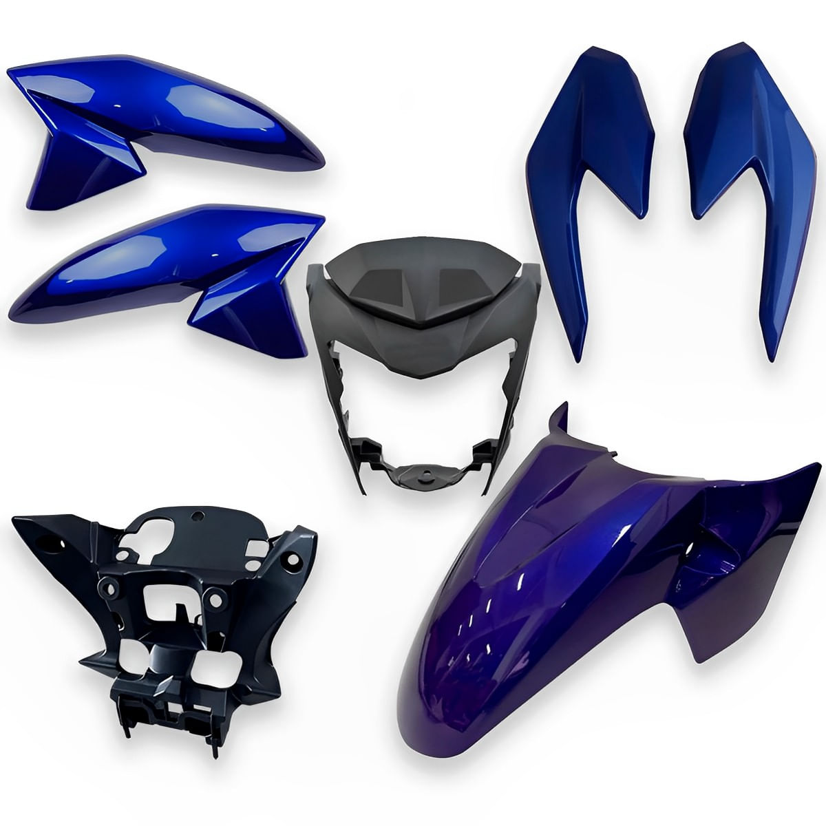 Kit Carenagem Completo CB 250 Twister 2022 Azul Perolizado