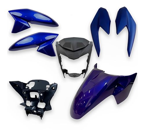 Kit Carenagem Completo CB 250 Twister 2022 Azul Perolizado