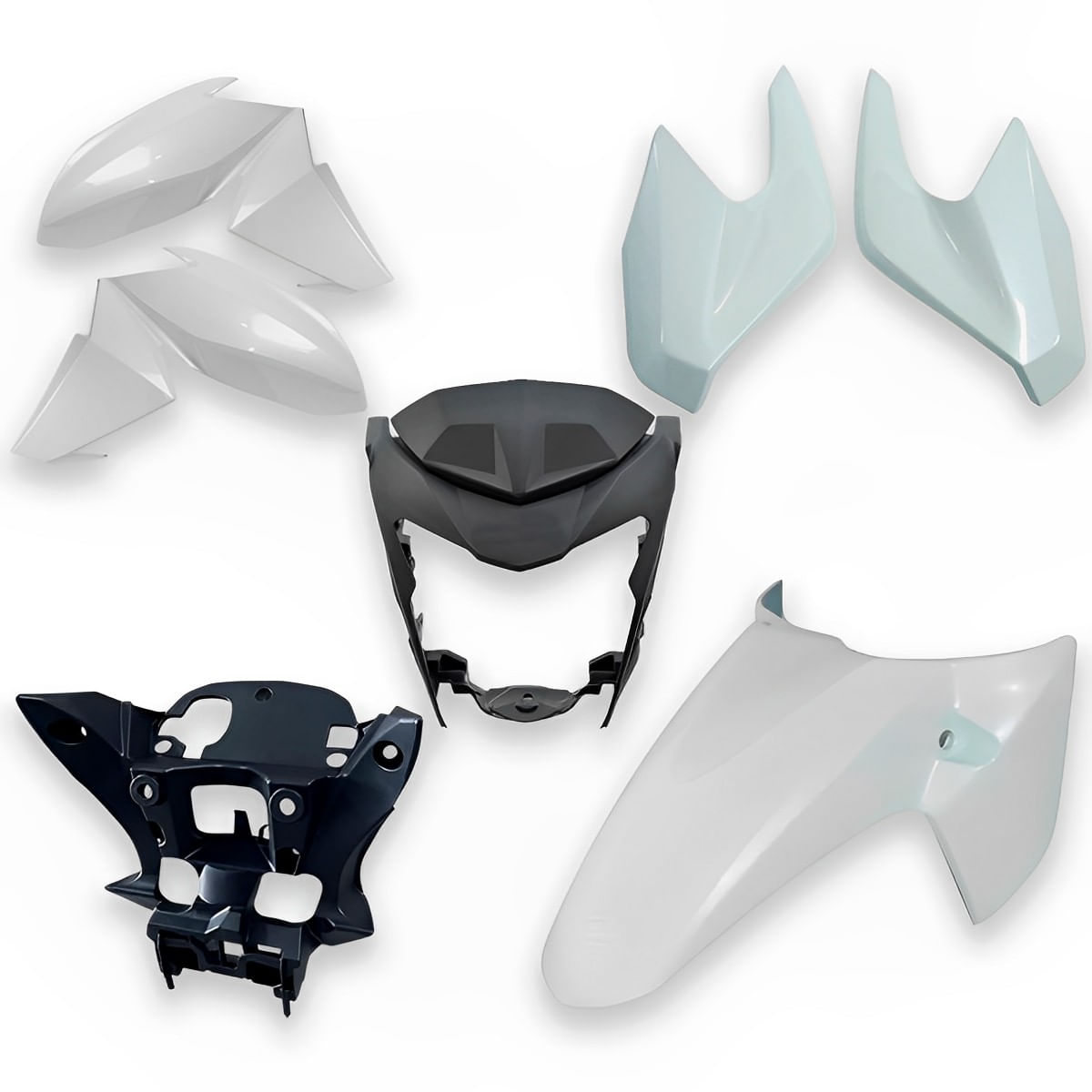 Kit Carenagem Completo CB 250 Twister 2016 Branco Perolizado
