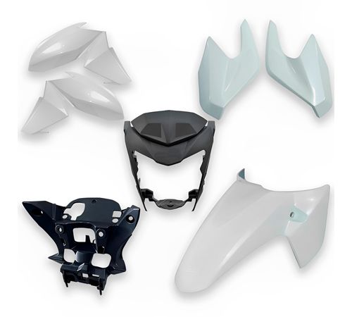 Kit Carenagem Completo CB 250 Twister 2016 Branco Perolizado