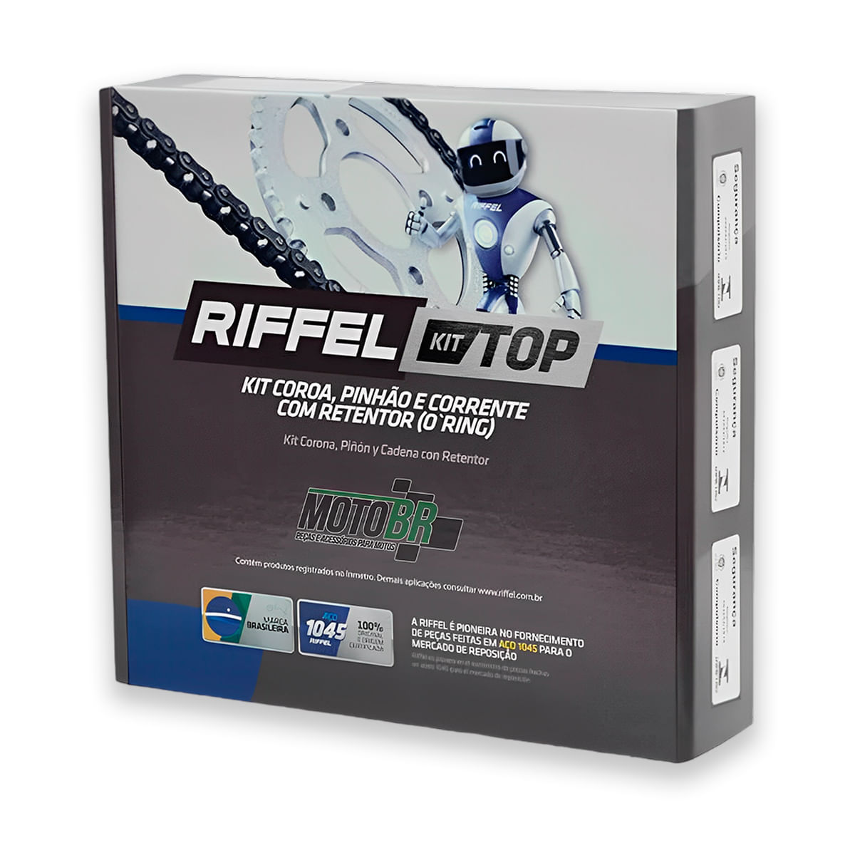 Kit Relação Fan 125 Cargo 125 2009 Até 2013 com Retentor